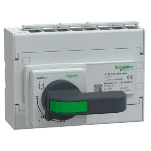 Schneider GM10D4N0634BEE | Manual transfer switch, GoPact MTS 100, 4 poles, 63A, 415VAC 50/60Hz, extended rotary handle, open transition