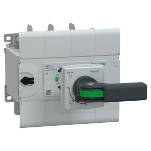 Schneider GM32D4N2504BEE | Manual transfer switch, GoPact MTS 315, 4 poles, 250A, 415VAC 50/60Hz, extended rotary handle, open transition
