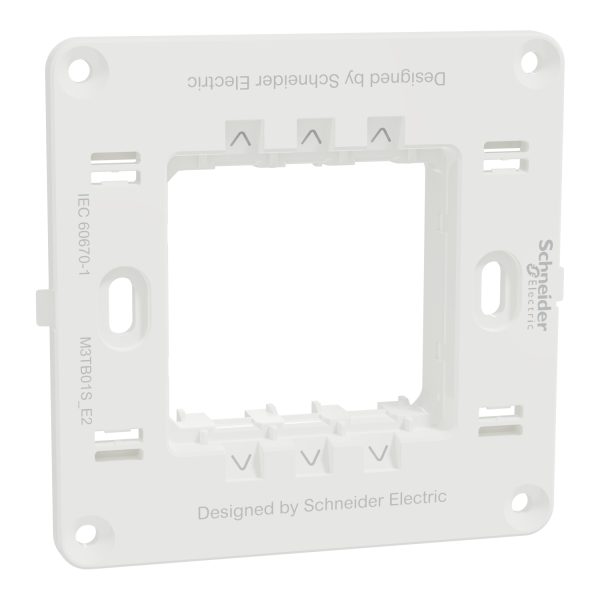 Schneider M3TB01S_E2 | Supporting Frame, Miluz E, 2 gang, white - Image 4