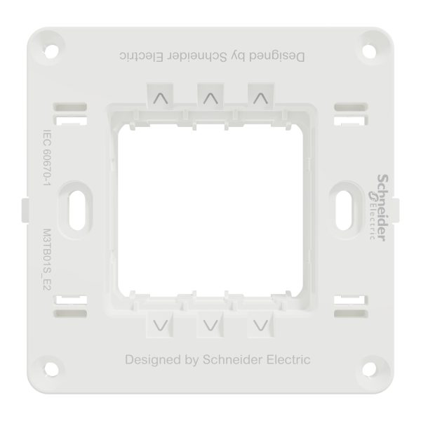 Schneider M3TB01S_E2 | Supporting Frame, Miluz E, 2 gang, white - Image 5