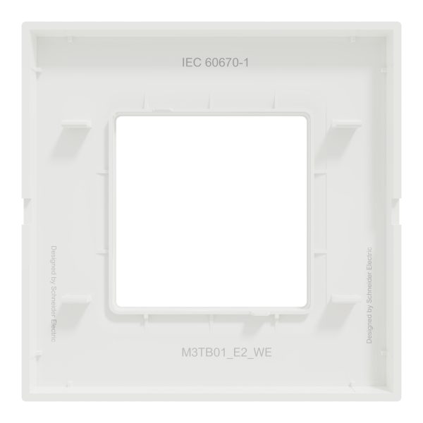 Schneider M3TB01_E2_WE, Cover frame, Miluz E, 2 gang, white - Image 2