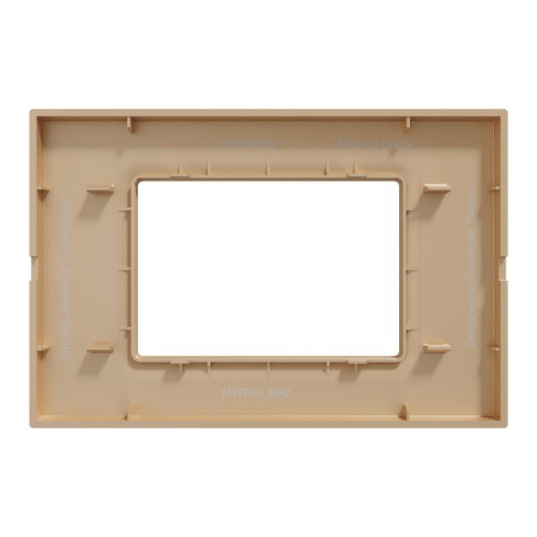 Schneider M3TB03_BRZ, Cover frame, Miluz E, 3 gang, Bronze - Image 3