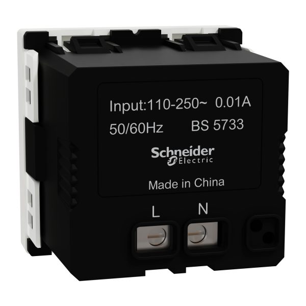 Schneider M3TB31_DB, Switch, Doorbell Buzzer, Miluz E, 2 Module, White - Image 2