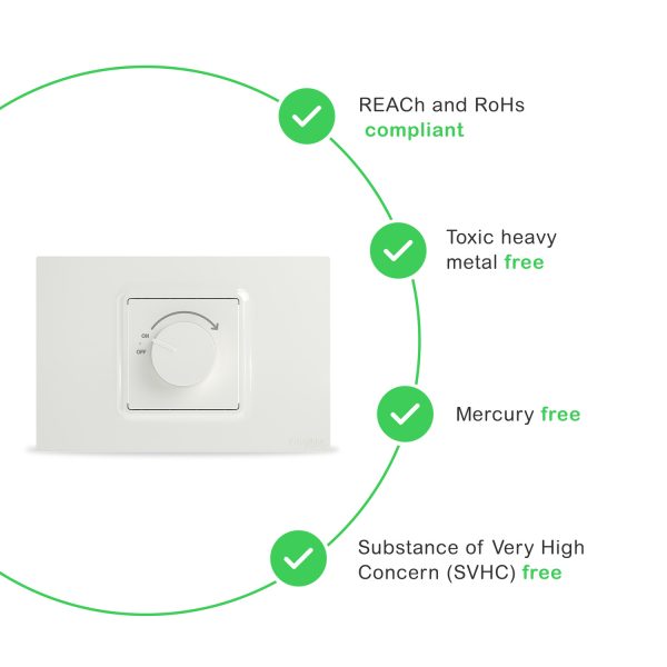 Schneider M3TB1_FM, Switch, Miluz, Fan Speed Control, Mechanism, White - Image 8