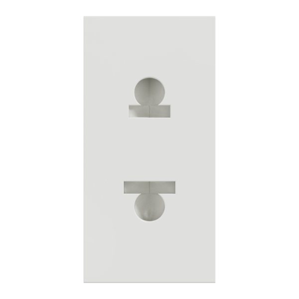 Schneider NU302118 Socket-outlet, New Unica, 2P, 16A, Euroamerican, with shutter, white - Image 5