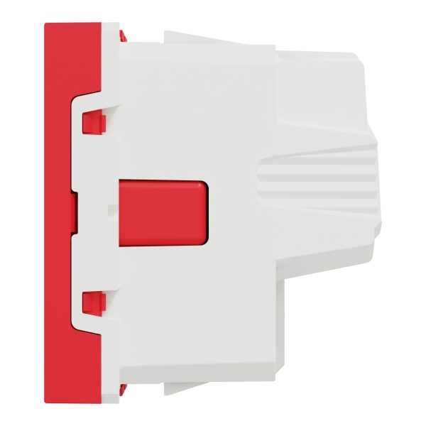 Schneider NU303703 | Socket-outlet, New Unica, 2P+E, 16A, Schuko, with shutter, antibacterial, red - Image 6