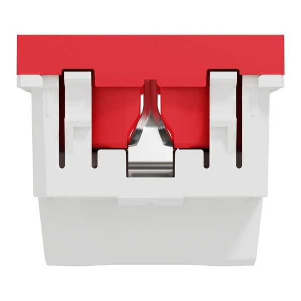 Schneider NU303703 | Socket-outlet, New Unica, 2P+E, 16A, Schuko, with shutter, antibacterial, red - Image 2