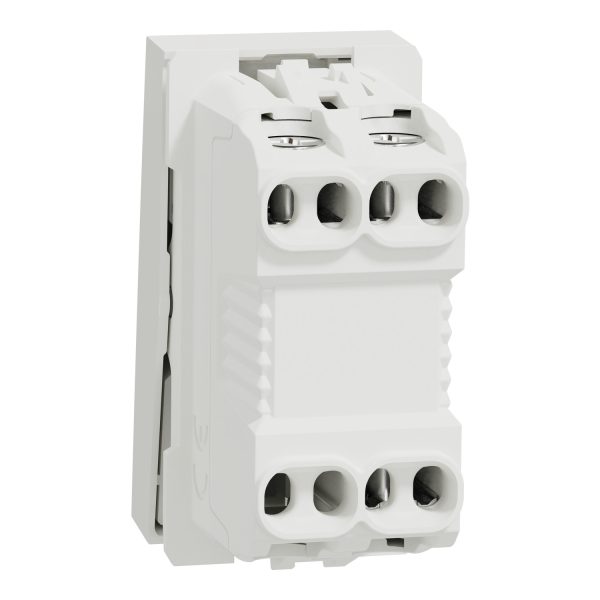 Schneider NU316118S, Switch, 1P, 16AX, 1 way, New Unica, 1 module, indication lamp, white