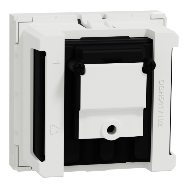 Schneider NU345018 TV/FM/SAT socket, New Unica, mechanism, 2 modules, male IEC 9.52 mm, IP20, white - Image 5