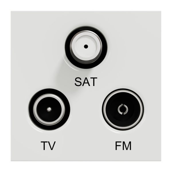 Schneider NU345018 TV/FM/SAT socket, New Unica, mechanism, 2 modules, male IEC 9.52 mm, IP20, white - Image 6